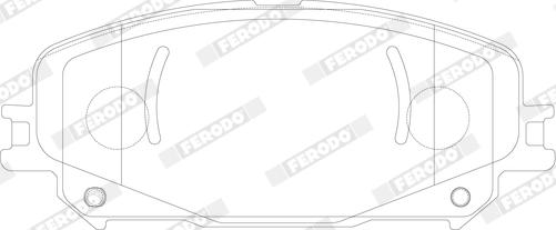 Ferodo FDB5198 - Гальмівні колодки, дискові гальма autozip.com.ua