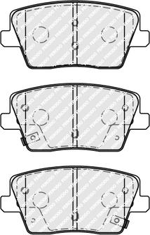 Ferodo FDB5100 - Гальмівні колодки, дискові гальма autozip.com.ua