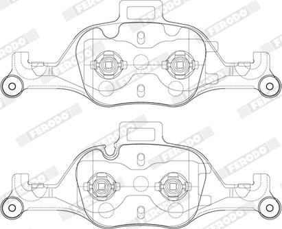 Ferodo FDB5114 - Гальмівні колодки, дискові гальма autozip.com.ua