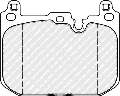 Ferodo FDB5112 - Гальмівні колодки, дискові гальма autozip.com.ua
