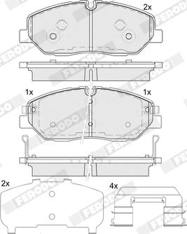 Ferodo FDB5397 - Гальмівні колодки, дискові гальма autozip.com.ua