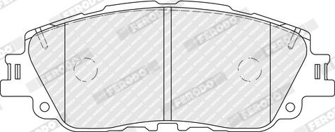 Ferodo FDB5348 - Гальмівні колодки, дискові гальма autozip.com.ua