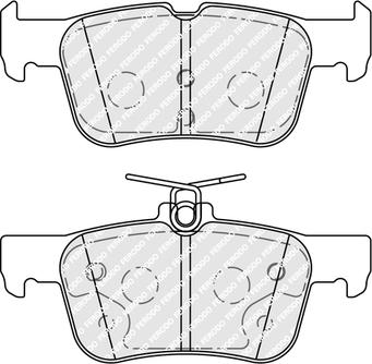 Ferodo FDB5355 - Гальмівні колодки, дискові гальма autozip.com.ua