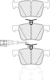 Ferodo FDB5384 - Гальмівні колодки, дискові гальма autozip.com.ua