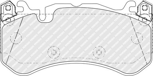 Ferodo FDB5381 - Гальмівні колодки, дискові гальма autozip.com.ua