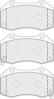 Ferodo FDB5382 - Гальмівні колодки, дискові гальма autozip.com.ua