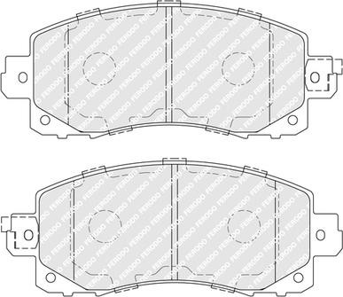 Ferodo FDB5299 - Гальмівні колодки, дискові гальма autozip.com.ua