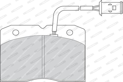 Ferodo FDB655 - Гальмівні колодки, дискові гальма autozip.com.ua