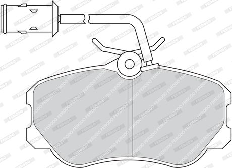 Ferodo FDB651 - Гальмівні колодки, дискові гальма autozip.com.ua