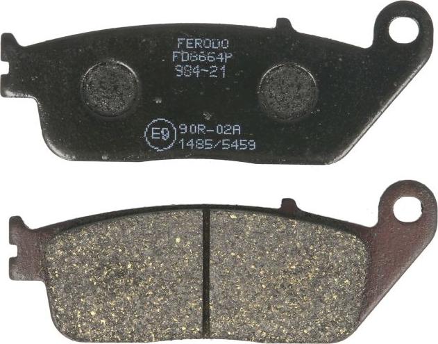 Ferodo FDB664P - Гальмівні колодки, дискові гальма autozip.com.ua
