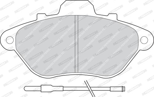 Ferodo FDB623 - Гальмівні колодки, дискові гальма autozip.com.ua