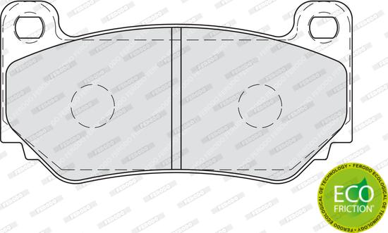 Ferodo FDB1995 - Гальмівні колодки, дискові гальма autozip.com.ua