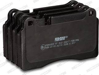 Ferodo FDB1996 - Гальмівні колодки, дискові гальма autozip.com.ua