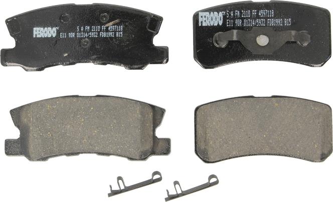 Ferodo FDB1992 - Гальмівні колодки, дискові гальма autozip.com.ua