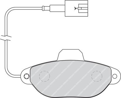 Ferodo FDB1944G - Гальмівні колодки, дискові гальма autozip.com.ua