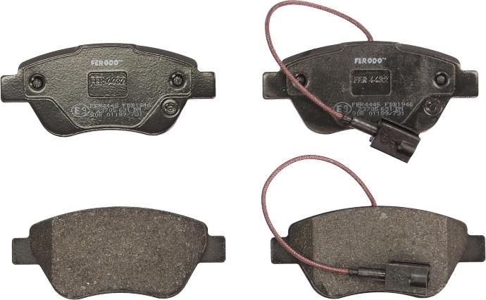 Ferodo FDB1946 - Гальмівні колодки, дискові гальма autozip.com.ua