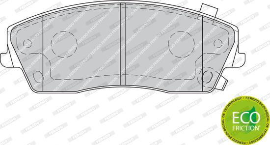 Ferodo FDB1954 - Гальмівні колодки, дискові гальма autozip.com.ua