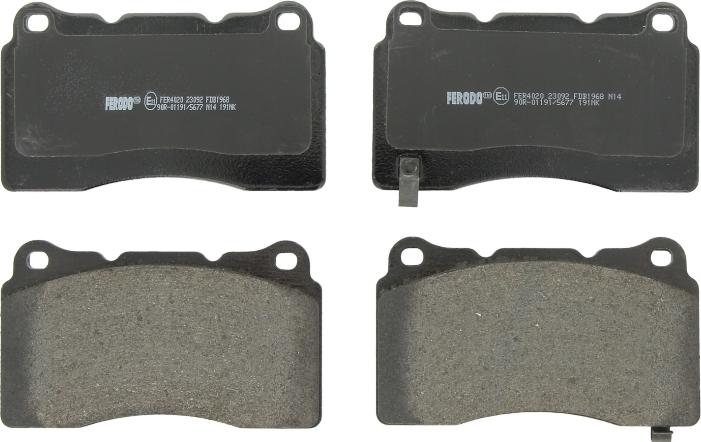 Ferodo FDB1968 - Гальмівні колодки, дискові гальма autozip.com.ua