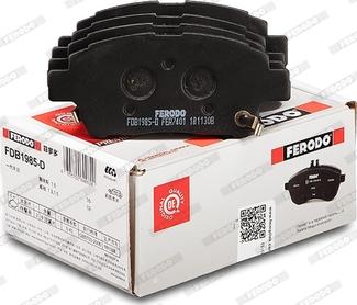 Ferodo FDB1985-D - Гальмівні колодки, дискові гальма autozip.com.ua