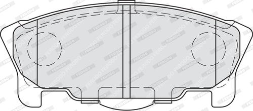 Ferodo FDB1987 - Гальмівні колодки, дискові гальма autozip.com.ua
