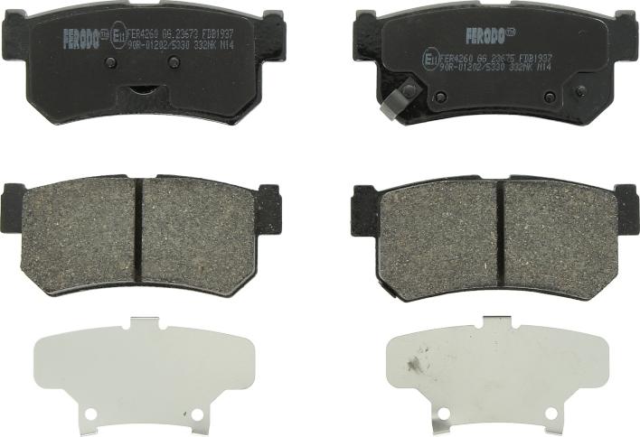 Ferodo FDB1937 - Гальмівні колодки, дискові гальма autozip.com.ua