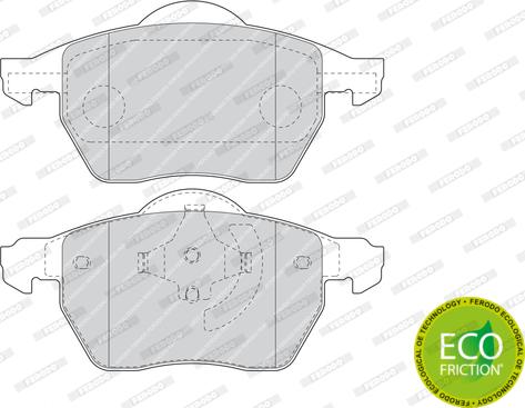 Ferodo FDB1495 - Гальмівні колодки, дискові гальма autozip.com.ua