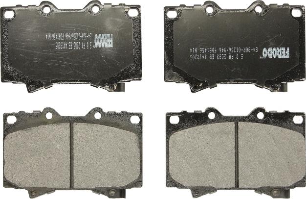 Ferodo FDB1456 - Гальмівні колодки, дискові гальма autozip.com.ua