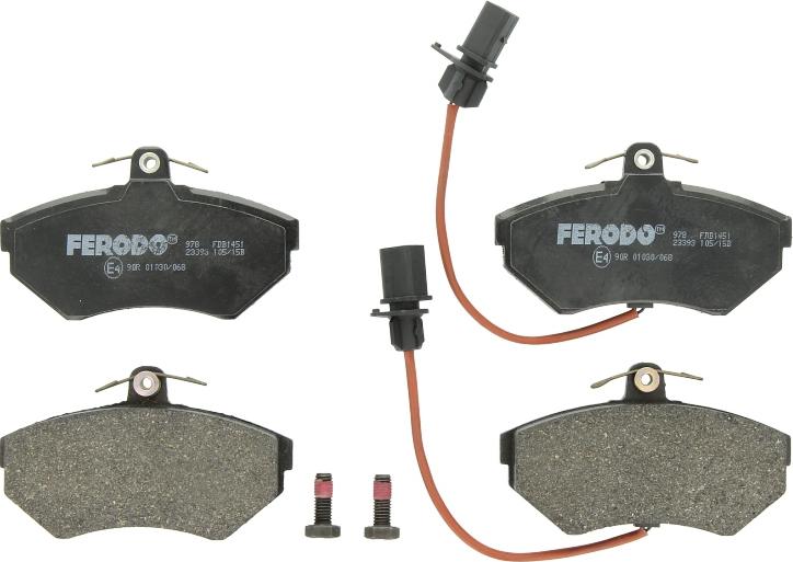 Ferodo FDB1451 - Гальмівні колодки, дискові гальма autozip.com.ua