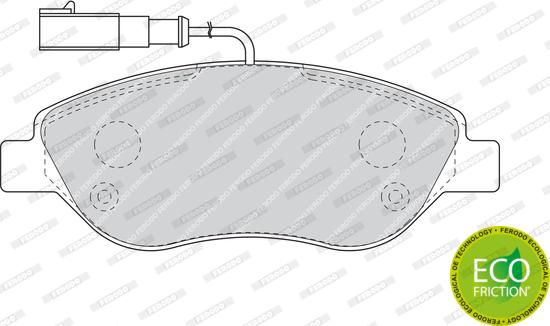 Ferodo FDB1468 - Гальмівні колодки, дискові гальма autozip.com.ua