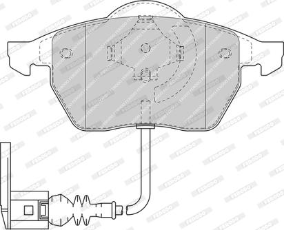 Ferodo FDB1463-D - Гальмівні колодки, дискові гальма autozip.com.ua