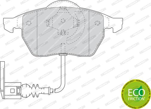 Ferodo FDB1463 - Гальмівні колодки, дискові гальма autozip.com.ua