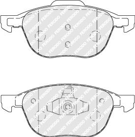 Ferodo FDB1594 - Колодки дискові передні autozip.com.ua