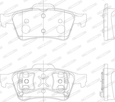 Ferodo FDB1540 - Гальмівні колодки, дискові гальма autozip.com.ua