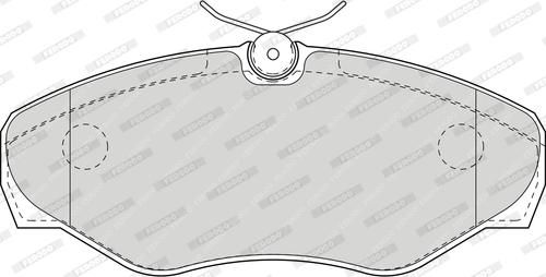 Ferodo FDB1515 - Гальмівні колодки, дискові гальма autozip.com.ua