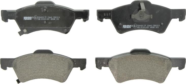 Ferodo FDB1510 - Гальмівні колодки, дискові гальма autozip.com.ua