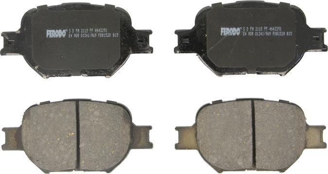 Ferodo FDB1528 - Гальмівні колодки, дискові гальма autozip.com.ua