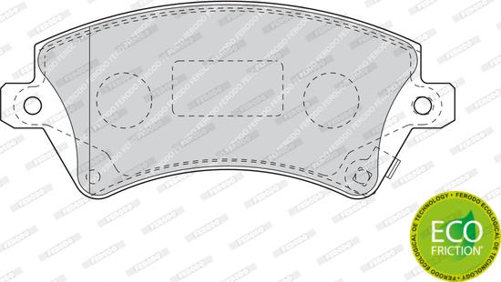 Ferodo FDB1573 - Гальмівні колодки, дискові гальма autozip.com.ua