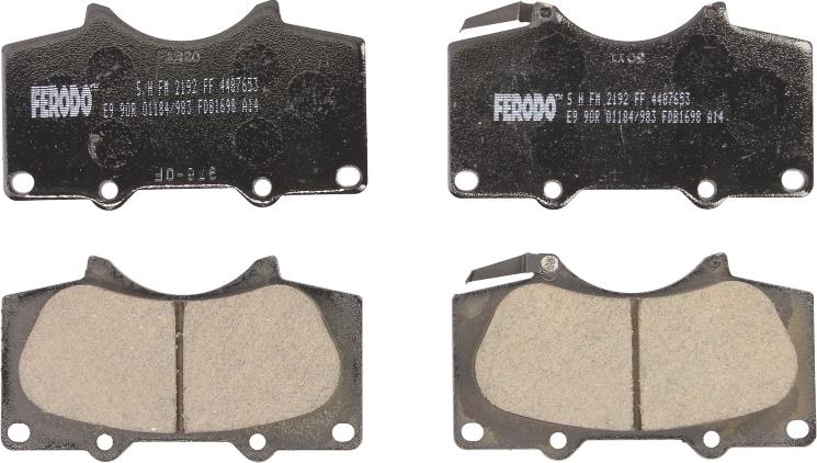 Ferodo FDB1698 - Гальмівні колодки, дискові гальма autozip.com.ua