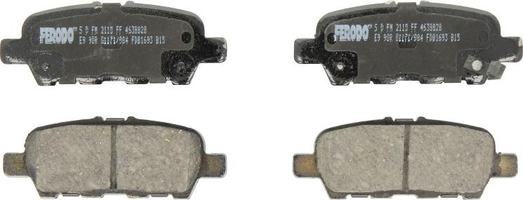 Ferodo FDB1693 - Гальмівні колодки, дискові гальма autozip.com.ua