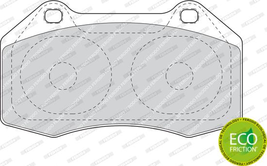 Ferodo FDB1667 - Гальмівні колодки, дискові гальма autozip.com.ua