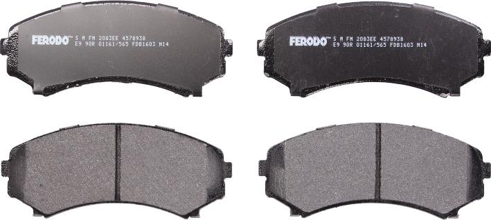 Ferodo FDB1603 - Гальмівні колодки, дискові гальма autozip.com.ua