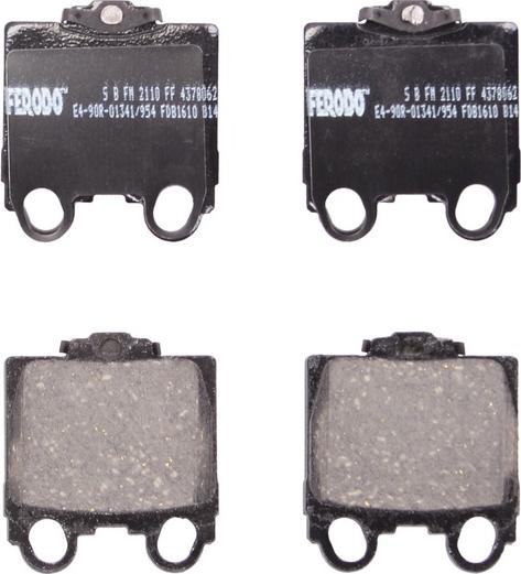 Ferodo FDB1610 - Гальмівні колодки, дискові гальма autozip.com.ua