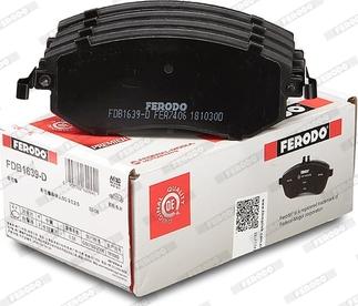 Ferodo FDB1639-D - Гальмівні колодки, дискові гальма autozip.com.ua