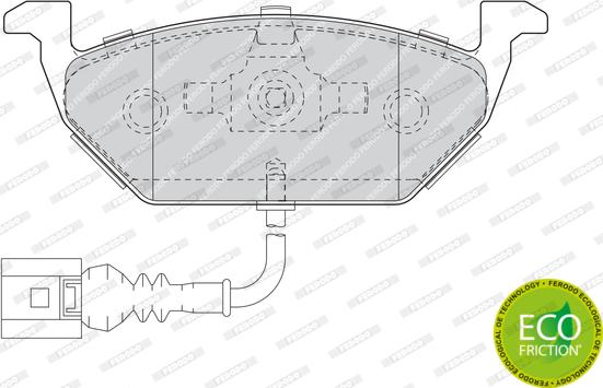 Ferodo FDB1635 - Гальмівні колодки, дискові гальма autozip.com.ua