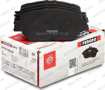 Ferodo FDB1620-D - Гальмівні колодки, дискові гальма autozip.com.ua