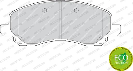 Ferodo FDB1621 - Гальмівні колодки, дискові гальма autozip.com.ua