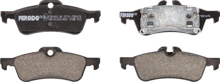 Ferodo FDB1676 - Гальмівні колодки, дискові гальма autozip.com.ua