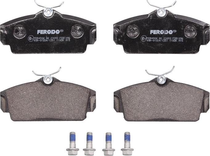 Ferodo FDB1096 - Гальмівні колодки, дискові гальма autozip.com.ua