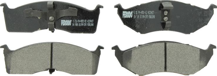 Ferodo FDB1098 - Гальмівні колодки, дискові гальма autozip.com.ua