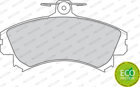 Ferodo FDB1093 - Гальмівні колодки, дискові гальма autozip.com.ua